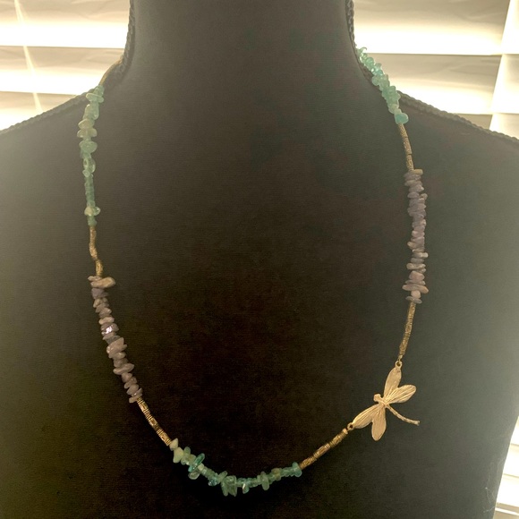 Beautiful Dragonfly Necklace and Bracelet - Picture 1 of 5